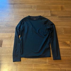 Black Warm Long Sleeve Athletic Top